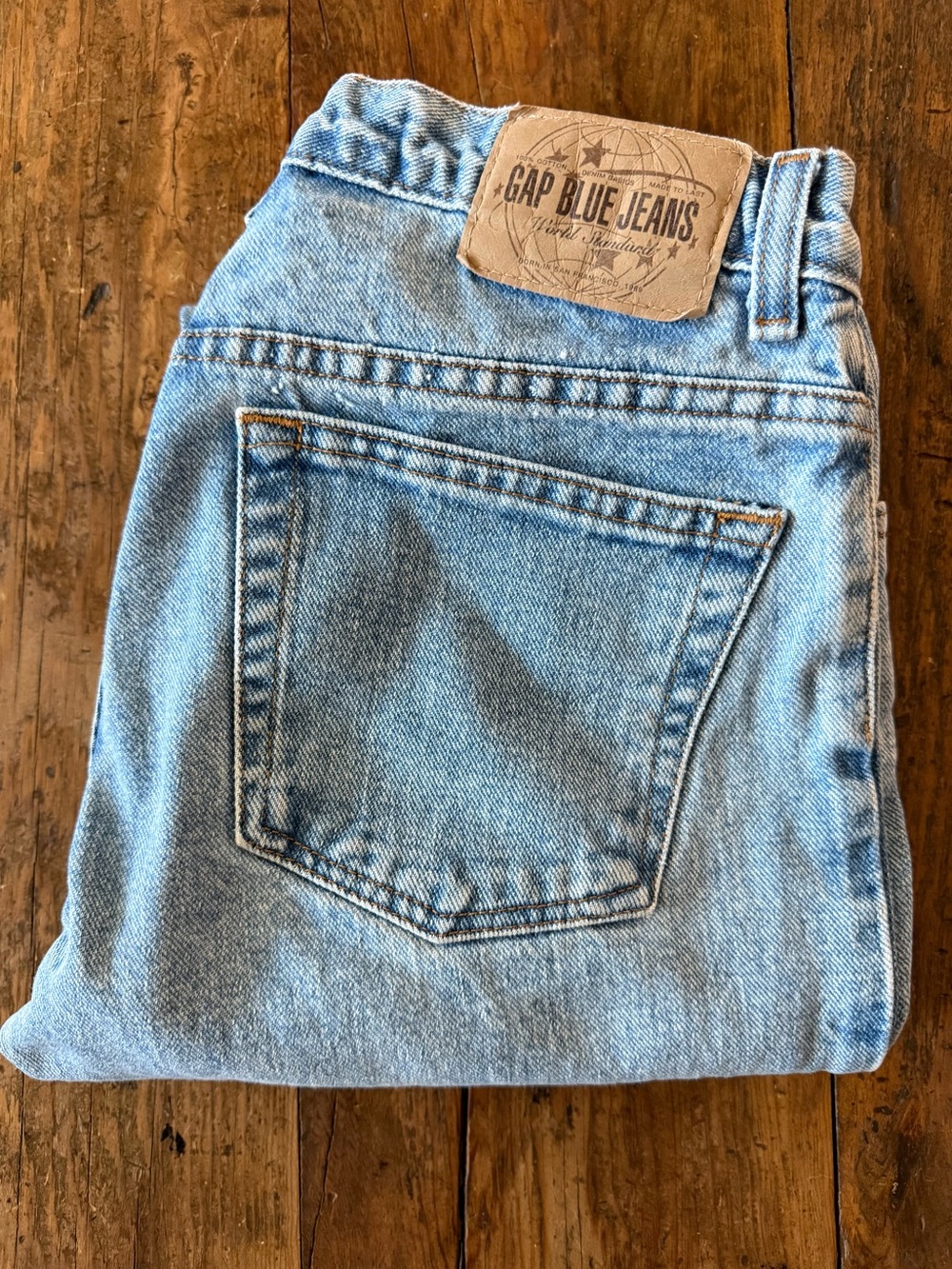 Gap Light Wash Vintage Button Fly Bootcut Jeans Size 6  30x30